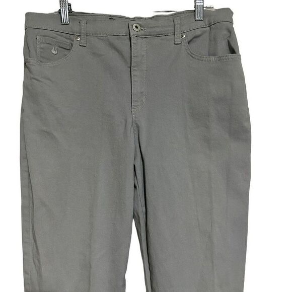 Gloria Vanderbilt Amanda Jeans Women's Sz 14 Grey Tapered Leg Classic Rise Denim - Picture 8 of 8